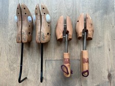 Lot of 2 Pairs Cedar Wood Shoe Trees Stretchers Shapers Size M  Ladies 5B-7A