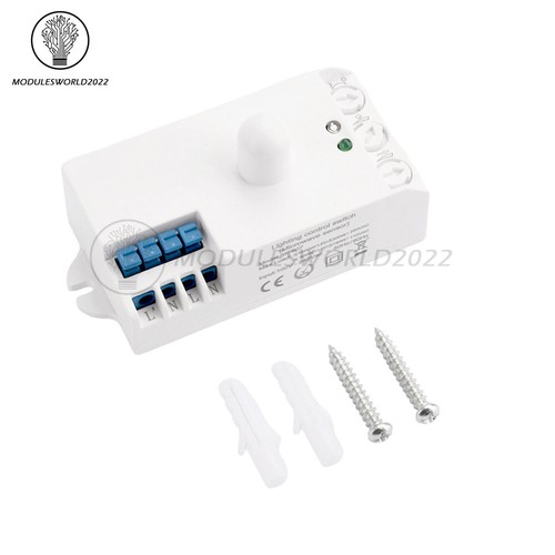 DC12-24V AC110-240V 5.8GHz Microwave Radar Sensor Body Motion HF Detector Switch - Picture 17 of 17
