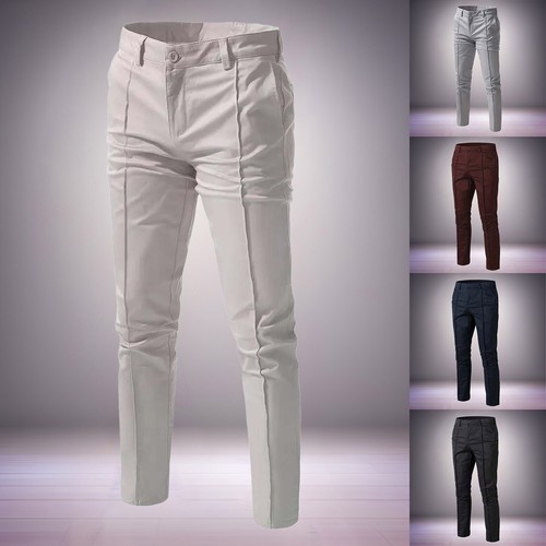 Men's Breathable Business Versatile Outdoor Casual Pants Stretch Waist Pants