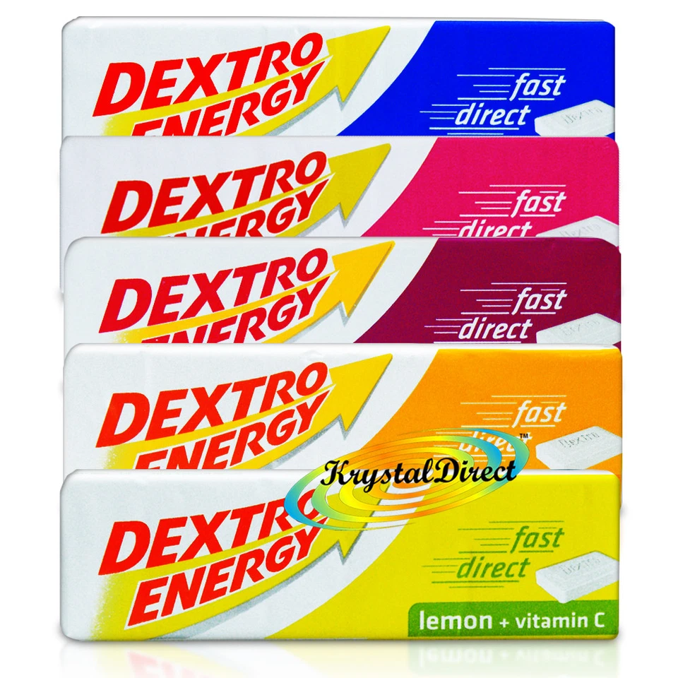 Dextro Energy Dextrose Glucose Fast Acting Tablets 47g Pack of 3, 6, 12, 24