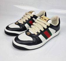 GUCCI Men's Screener Black And White Sneakers New Size UK 7 US 7.5