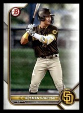 2022 Bowman Draft #BD-161 Rosman Verdugo Card San Diego Padres