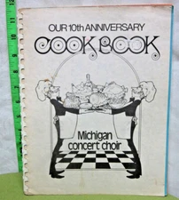 MICHIGAN CONCERT CHOIR cookbook Bill Gaither recipes Cincinnati Chili 1970s 