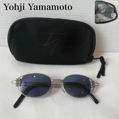 Yohji Yamamoto サングラス 52-4103 Yohji Yamamoto Vintage Sunglasses 52-4103 Silver Frame Blue