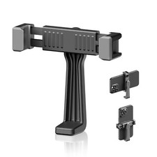 Phone Tripod Mount, Universal Smartphone Holder with 1/4" Screw and Cold Shoe...