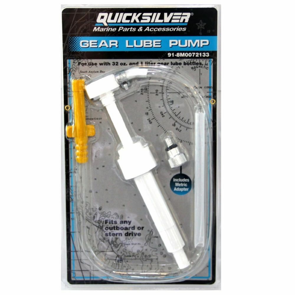 Mercury Marine Quicksilver Gear Lube Pump For Quart 32oz