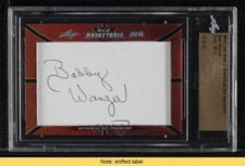 2016 Leaf Best of Basketball 13/27 Bobby Wanzer Cut Signature Auto HOF READ 2t8