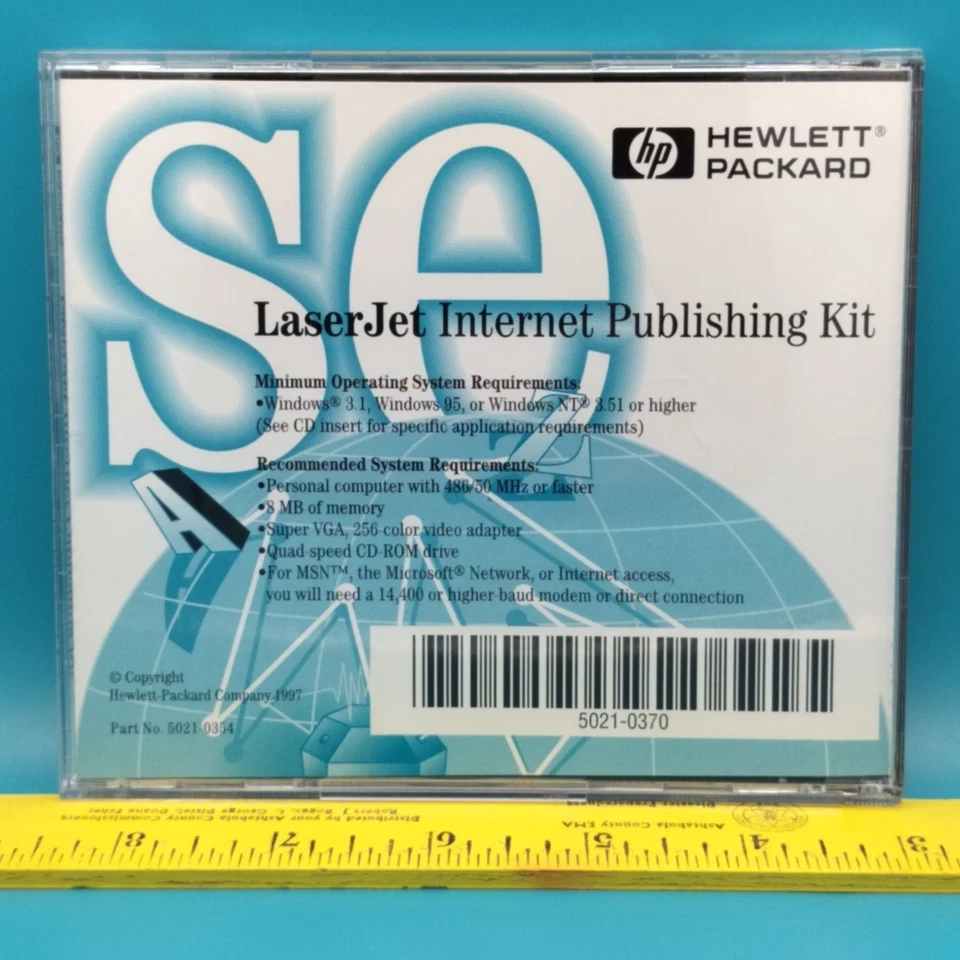 HP LaserJet Internet Publishing Kit CD Vintage Software 90s Computing Classic - Image 3 of 3