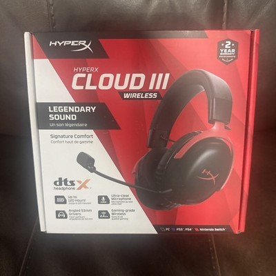 HyperX Cloud III Wireless Gaming Headset Black Red PC PS5 PS4 Switch New