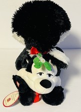 Hallmark Pepe Le Pew Looney Tunes Under The Mistletoe Talking Christmas Plush