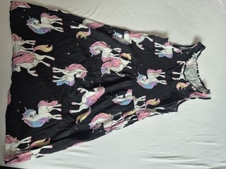 Ärmelloses Sommerkleid Einhorn Größe 134/140 von H&M