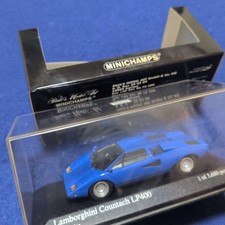 Minichamps Lamborghini Countach 1/43 Diecast Model Blue Limited Edition