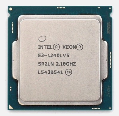 Intel Xeon E3-1240L V5 2.1GHz SR2CW 25W 4-Core 8M LGA 1151 CPU Processor