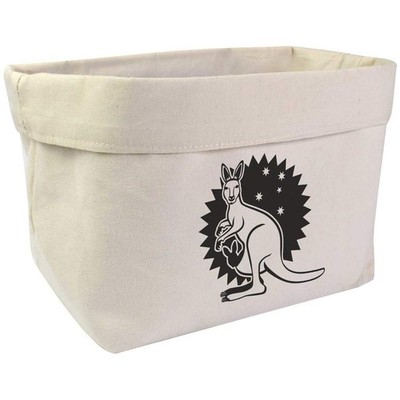 Große Canvas-Organizer/Aufbewahrungstasche ''Zwei Kängurus'' (OR00044939)