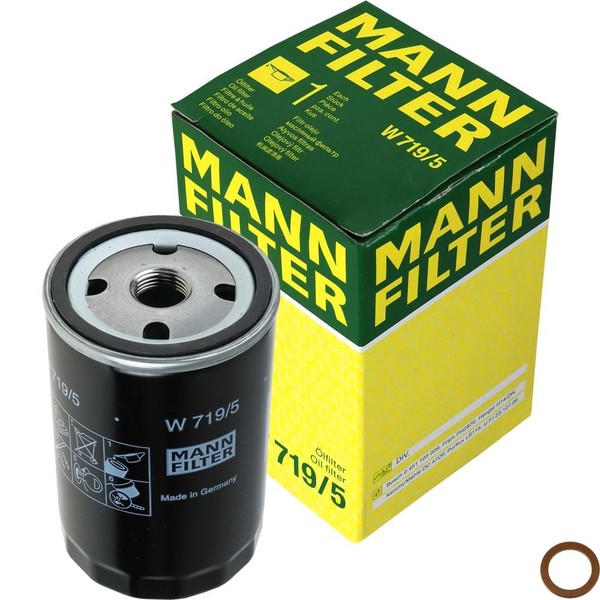 Mann ÖLfilter Mit Dichtring FüR VW Golf I Cabriolet 1.8 1.6 1.5 Audi 80 100-image