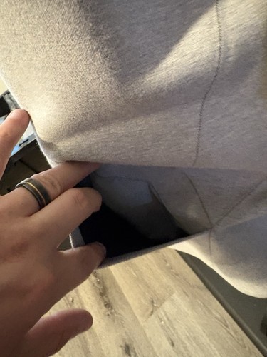 Sudadera con Capucha Lululemon Para Hombres M Pullover Atlético Canguro Bolsillo Reflectante Rayas - Imagen 3 de 6