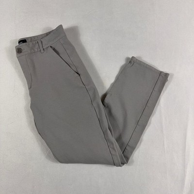PAIGE Chino Pants Shark Fin Grey Stretch Slim Fit Mens 32