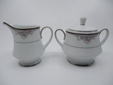 NORITAKE GARBO-  CREAMER & SUGAR - 0403F