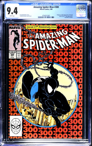 Amazing Spider-Man #300  CGC 9.4 WP NM  Marvel Comics 1988 McFarlane 1st Venom