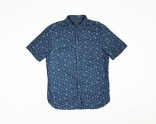 AllSaints Hornsgatan Floral Pattern Short Sleeve Shirt Size M