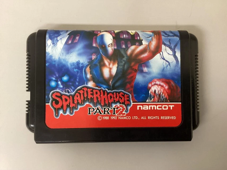 Sega Mega Drive Splatterhouse Part 2 Japan Box Manual Excellent Complete Box - Image 4 of 4