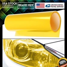 Gold Yellow Lens Vinyl Protection Film For GMC Chevrolet Headlight Taillamp