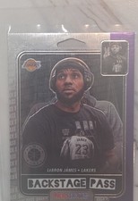 2019-20 Panini NBA Hoops Premium Stock - Back Stage Pass LeBron James #7