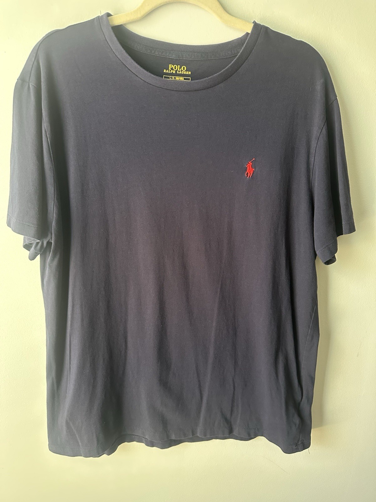Polo Ralph Lauren T Shirt Uomo Grande Blu Navy Rosso Logo Pony