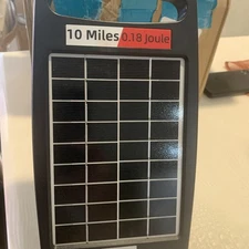 Solar-Powered Electric Fence Charger with Intelligent Storage - 10 Mile Coverage