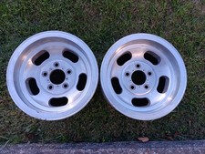 2 14x7 Ansen Sprint Aluminum Slot Wheels Chevy Aluminum Slots Gasser