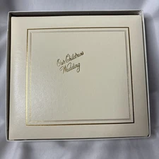 Vtg Edward Fox Our Children's Wedding Photo Album Book Keepsake Ivory 9x8” NEW