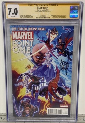 Point One #1 Marvel 2012 CGC SS 7.0 FN/VF 1st App New Nova Signed By Adam Kubert