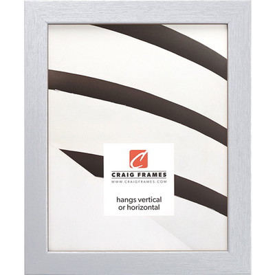 Craig Frames Essentials Modern 1 Inch Picture Frame 24 X 36 Inch Brushed Silver