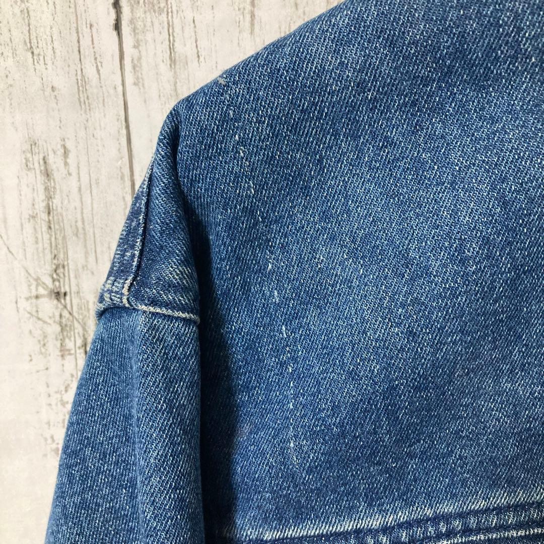 Pendleton Denim Jacket Native Pattern L 90s Vinta… - image 6