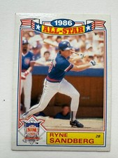 1987 Topps All-Star Game Glossy #3 Ryne Sandberg  EXMT Chicago Cubs HOF