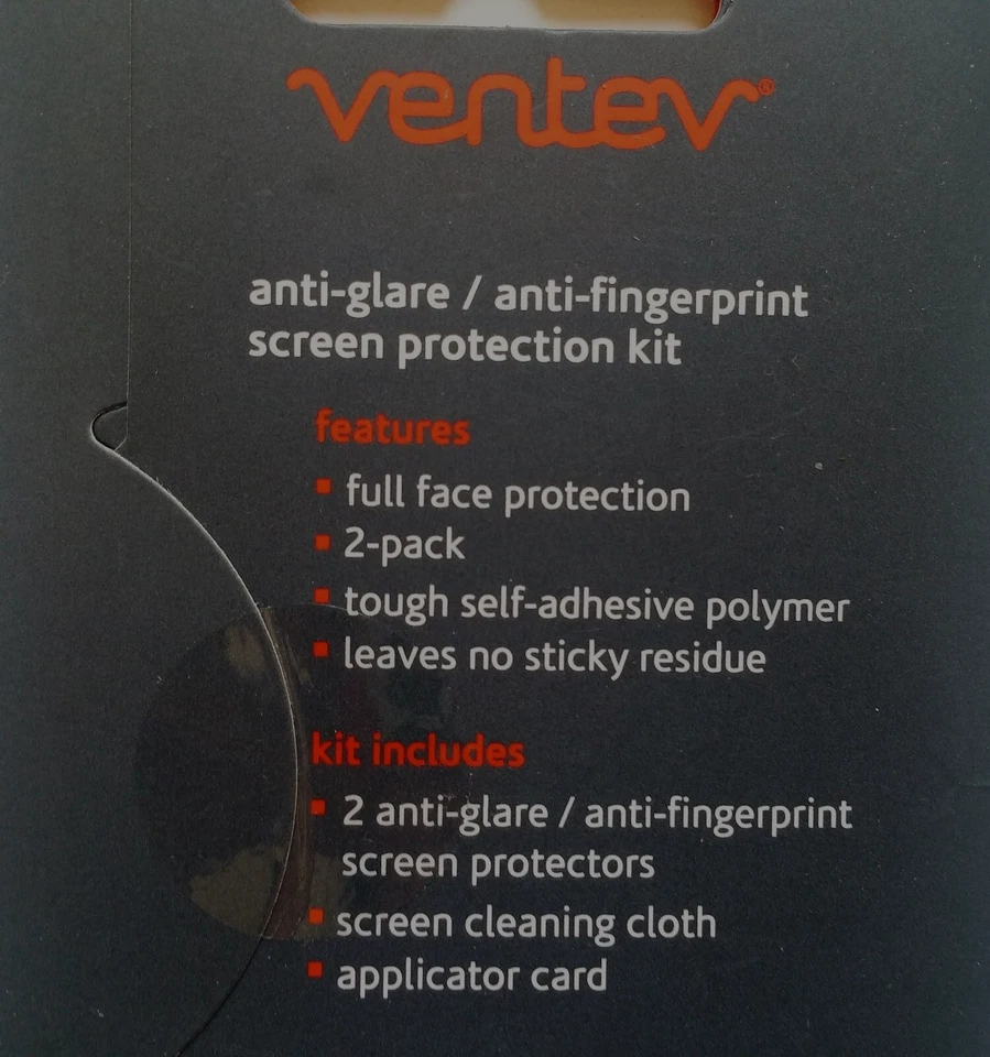HTC One M7 Anti-Glare Anti-Fingerprint Ventev Screen Protector Pack of 2 - New - Image 2 of 4