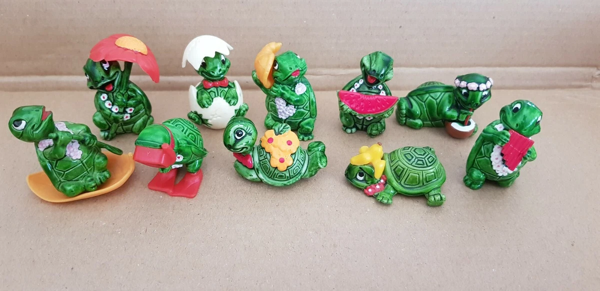 KINDER SURPRISE TARTALLEGRE TAPSI TURTLES 10x FIGURES SET FERRERO