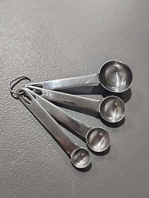 4 Pc Farberware Professional Stainless Steel Measuring Spoons 1/4,1/2,1 tsp, 1T