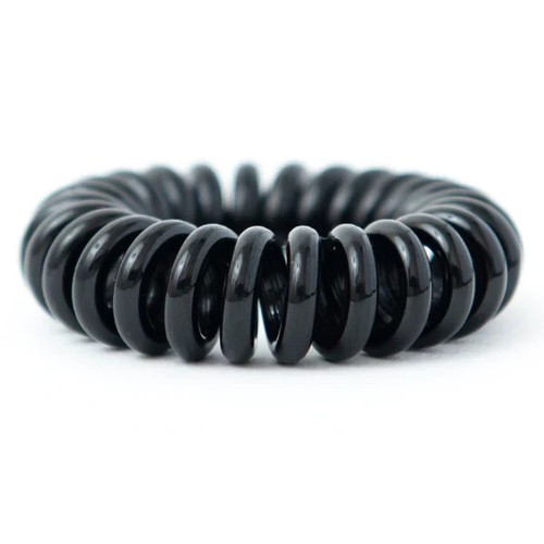 Hair silicone ties Spiral Coil Band Tangle Telephone Cord Wire Elastic Bobble - Picture 13 of 24