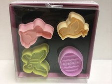 Silikomart Silikon Mini Ausstechform Ostern 4 Stück Mehrfarbig /Made in Italy
