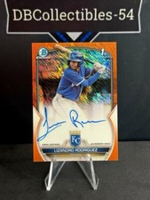 2023 Bowman Chrome Lizandro Rodriguez 1st Orange Shimmer Auto 25/25