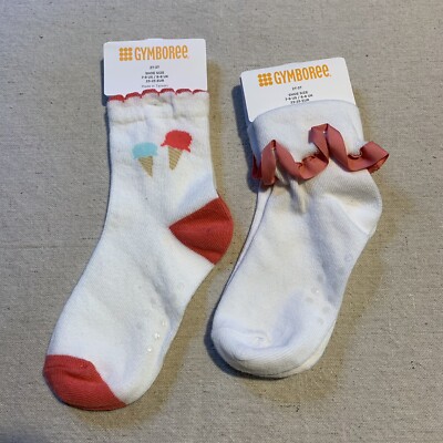 NWT Gymboree Toddler Girl Asst Ankle Ruffle Bow Socks Sizes 2T-3T 2 ...