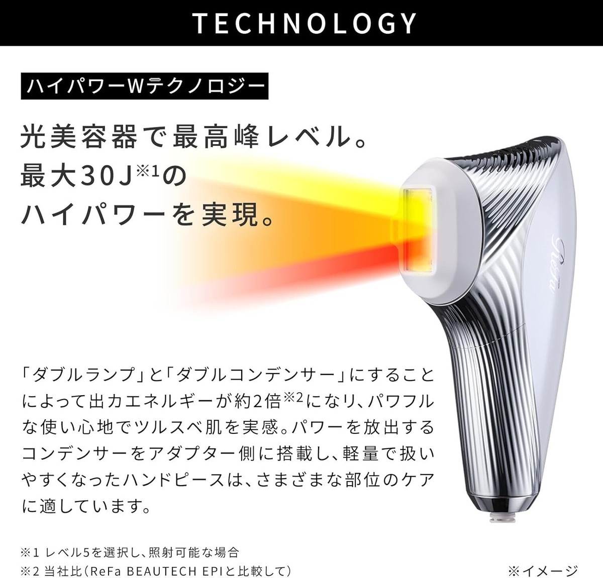ReFa EPI Hair Removal Equipment with Shopper MTG EPI/COOL/GO/W