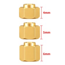 4Pcs for RC 1:18 Crawler Car TRX4M 4mm/5mm/6mm/7mm Brass Wheel Hex Hub Extenders
