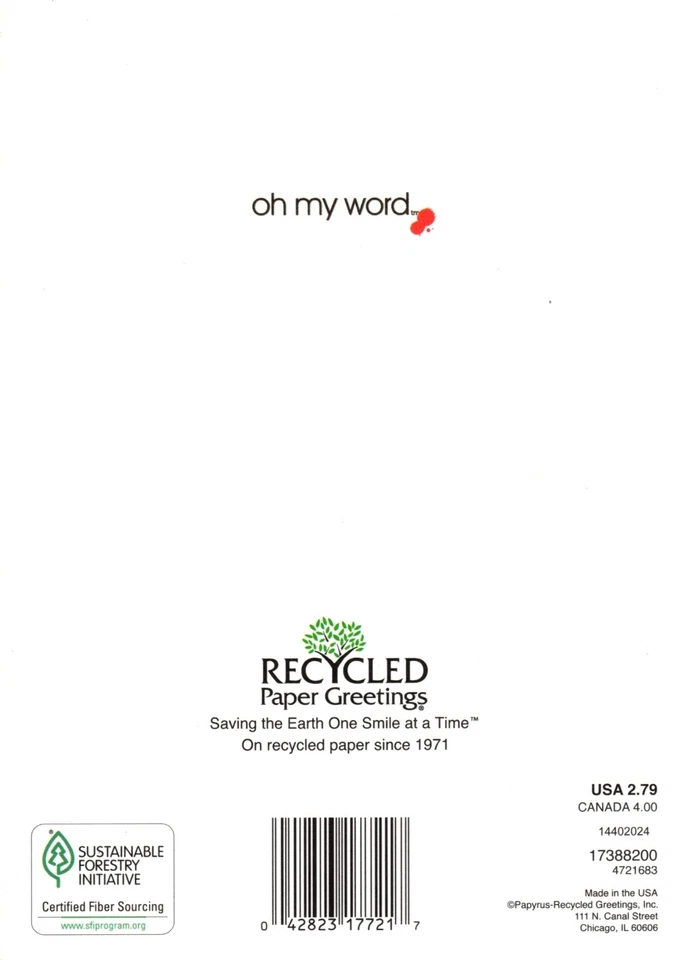 Happy Birthday Hot Stuff Fortune Cookie Cookies Lucky Numbers Greeting Card - Image 3 of 3