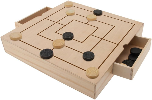 Teorema 40500 - Dama, Scacchi E Tria, Legno, per 2 Giocatori - Foto 2 di 12