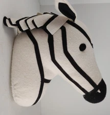 Pillowfort Target Zebra Wall Hanging Soft Plush 12 Inches #18578