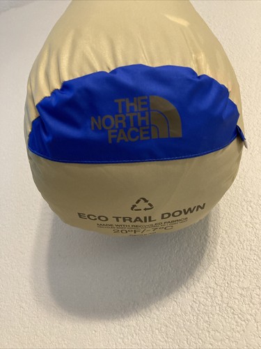The North Face ECO Trail Down 20 Sleeping Bag TNF BlueTin Grey Reg-Right Hand - Picture 5 of 10