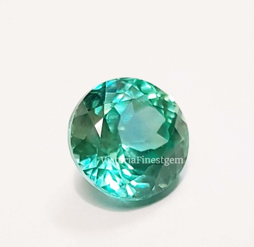 9.80 Ct Green Bluish Natural Sapphire Round Shape Extra Gift Loose Gemstone - Picture 3 of 8