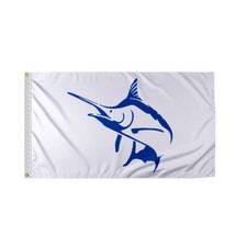 Bandiera da barca Promo Patriot's Blue Marlin novità nylon resistente 12x18 pollici striscione